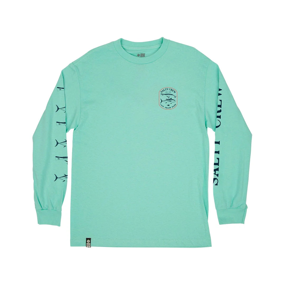 Salty Crew Surface Standard Long Sleeve - Seafoam Front