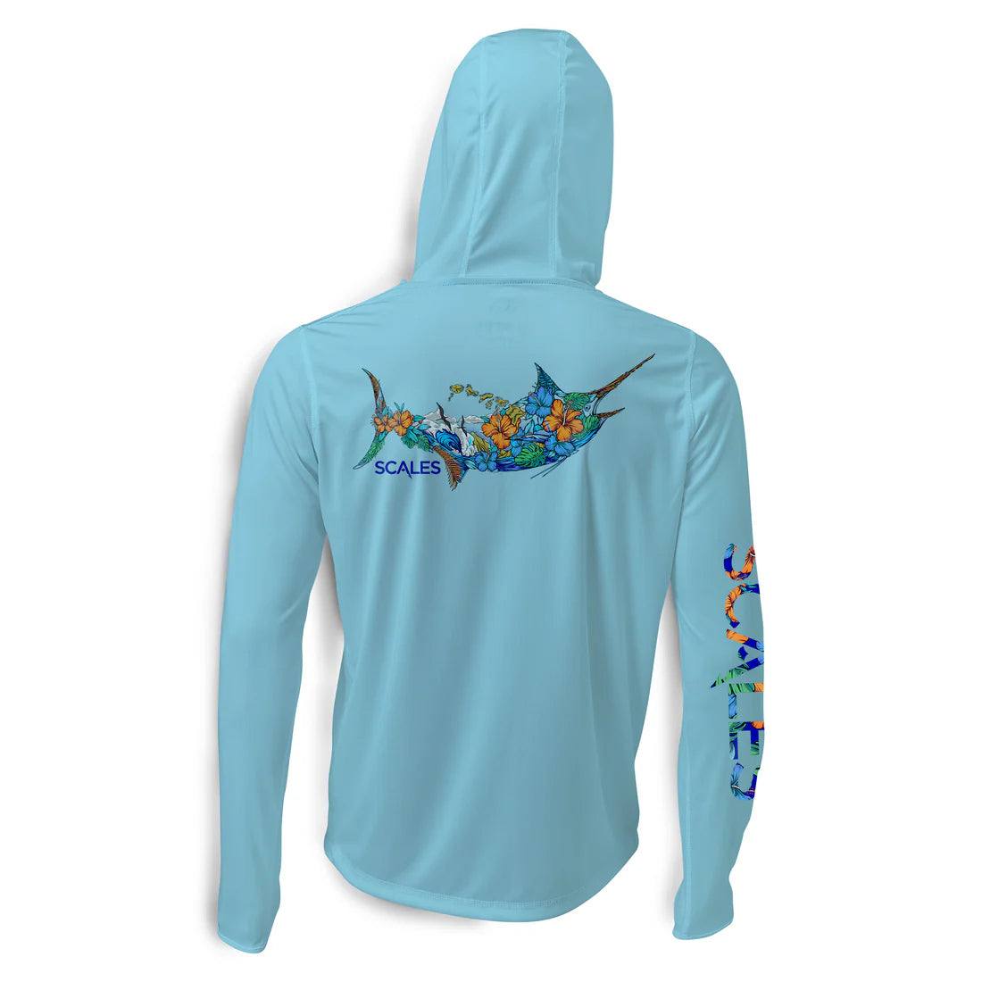 Scales 808 Marlin Hooded Performance - Light Blue Hod