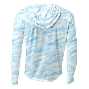 Scales Bahamas Current Hooded Performance - Powder Blue Back