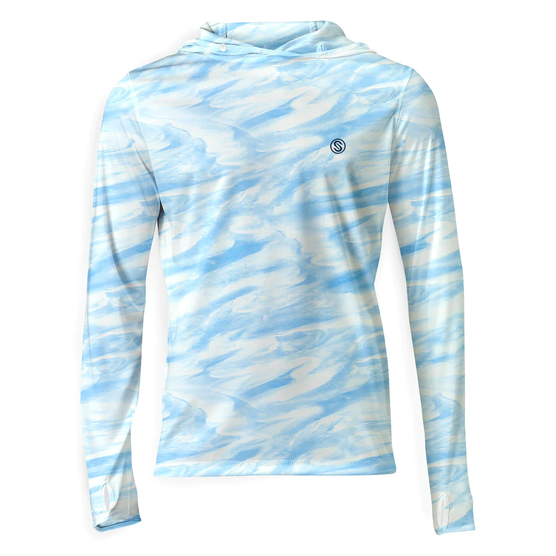 Scales Bahamas Current Hooded Performance - Powder Blue Front