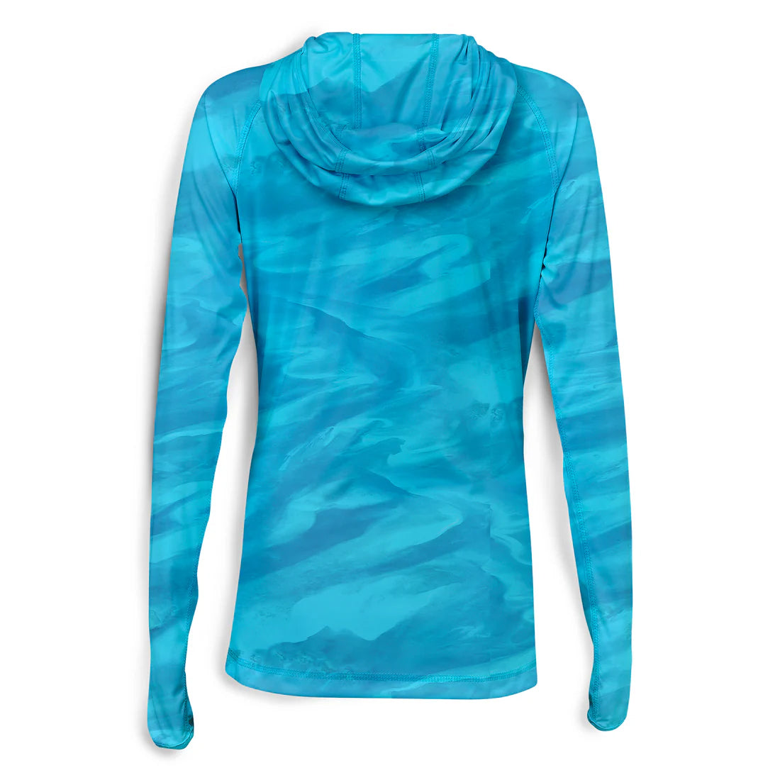 Scales Bahamas Current Womens Hooded Performance - Aqua Back