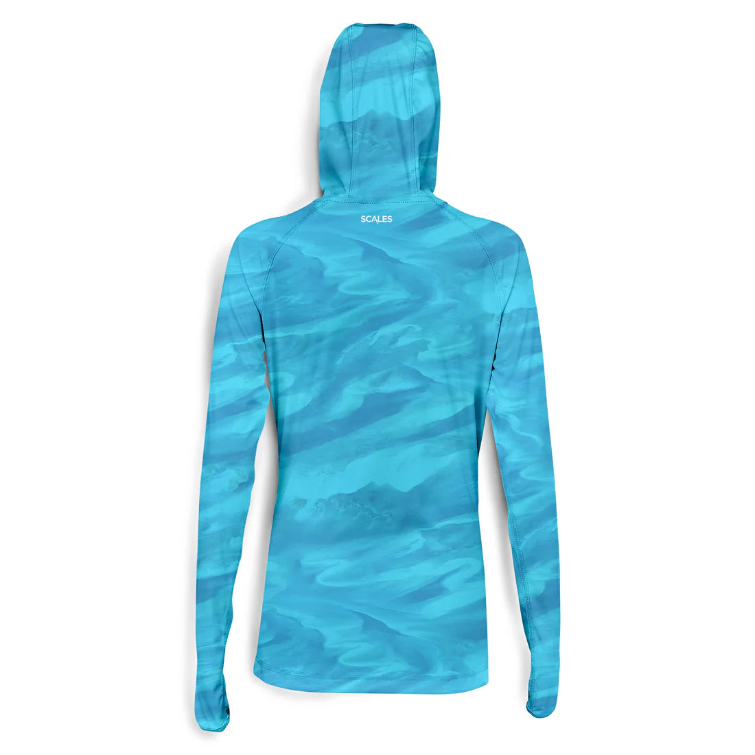 Scales Bahamas Current Womens Hooded Performance - Aqua Hood