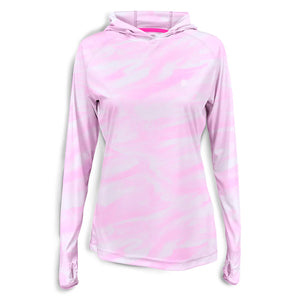 Scales Bahamas Current Womens Hooded Performance - Light Pink Front