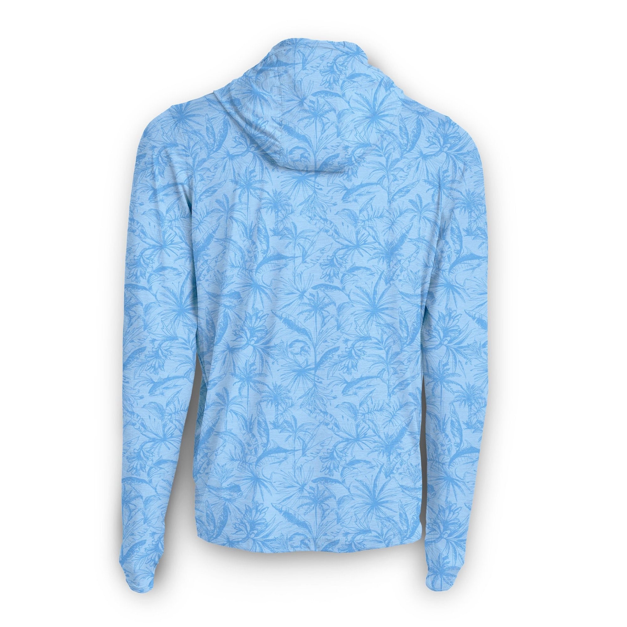 Scales Loose Lines Hooded Premium Heather - Powder Blue Heather