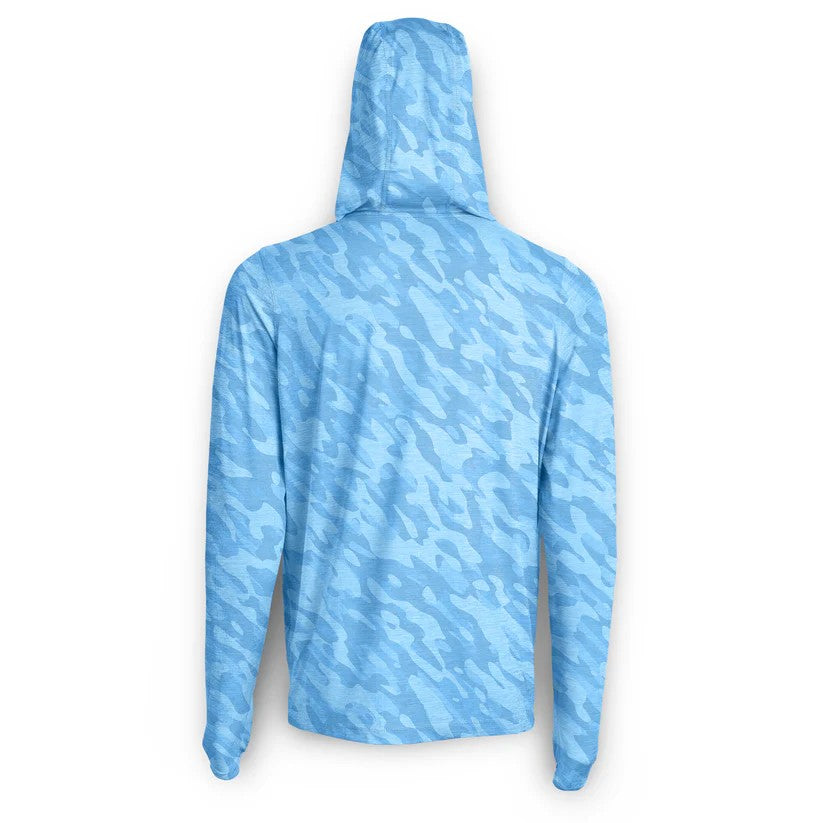 Scales True Camo Hooded Premium Heather - Blue Camo Hood