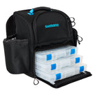 Shimano Backpack With Tackle Boxes - Black Medium Open