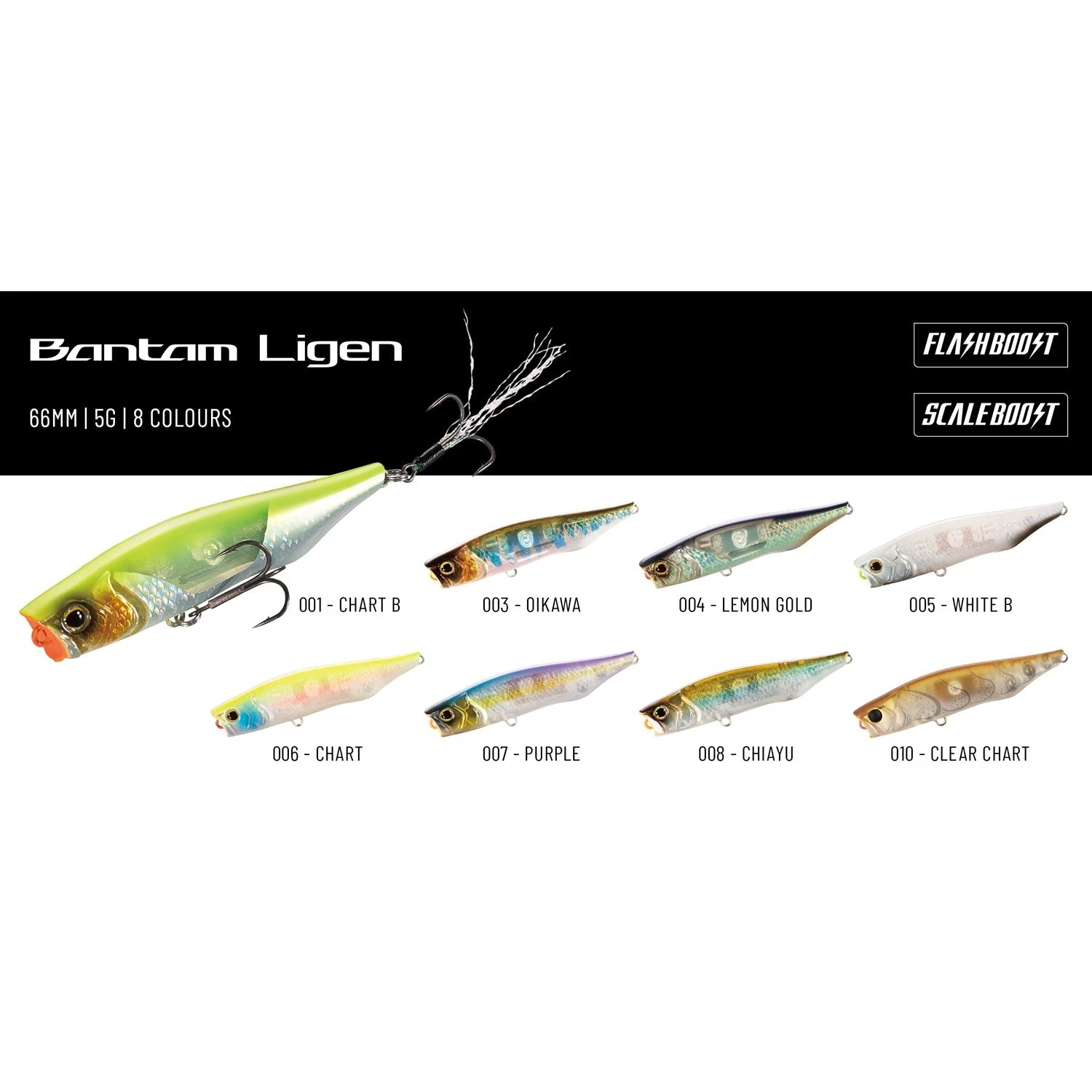 Shimano Bantam Ligen 66F Colours