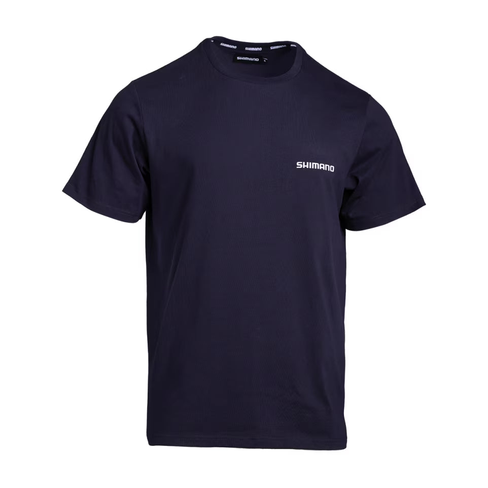 Shimano Lift The Game T-Shirt Navy - Marlin Front