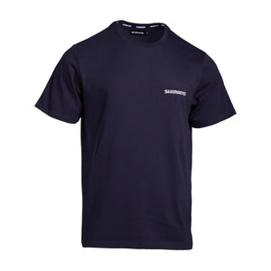 Shimano Lift The Game T-Shirt Navy - Marlin Front