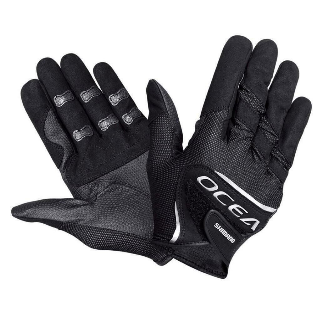 Shimano Ocea Jigging Gloves - Black/Silver