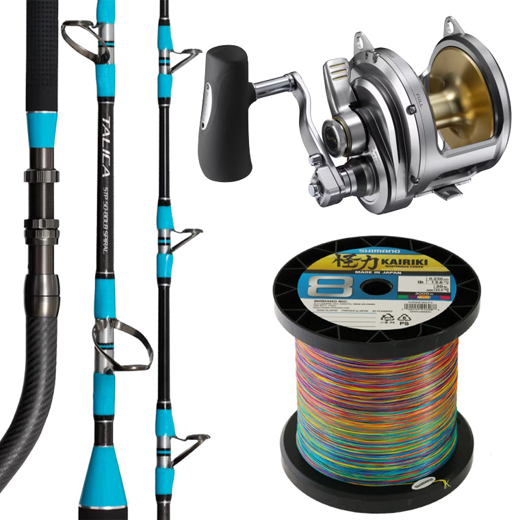 Shimano Swordfish Combo - 25 Talica / 26 Talica Spiral Game / Kairiki - 40 Size