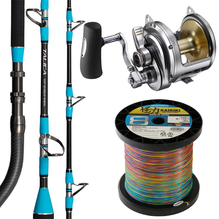 Shimano Swordfish Combo - 25 Talica / 26 Talica Spiral Game / Kairiki - 50 Size