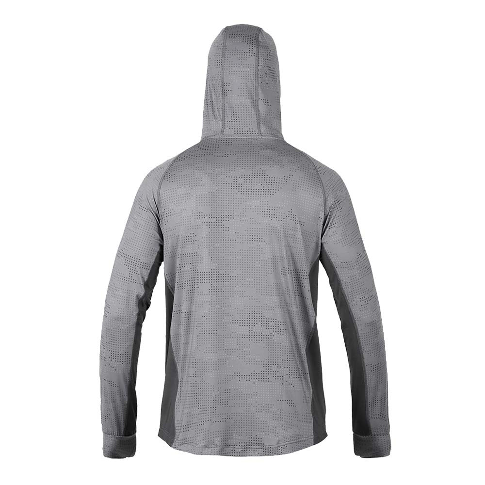 Shimano Tech Tee L/S Ice Dot Camo Hooded Back