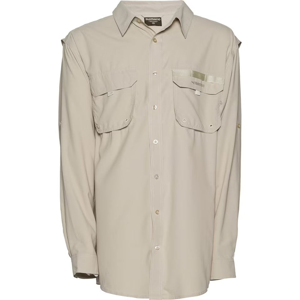 Shimano Vented Shirt - Oatmeal