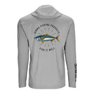 Simms 26 Solartech Hoody - Kingfish Grey Back