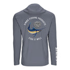 Simms 26 Solartech Hoody - Marlin Bait Ball Storm Back