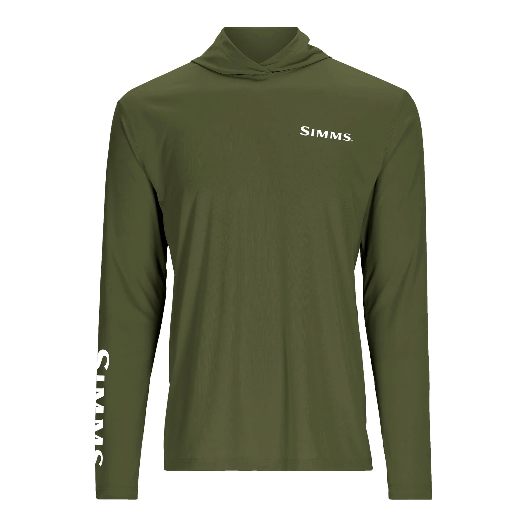 Simms 26 Solartech Hoody - Rainbow Rise Olive Front