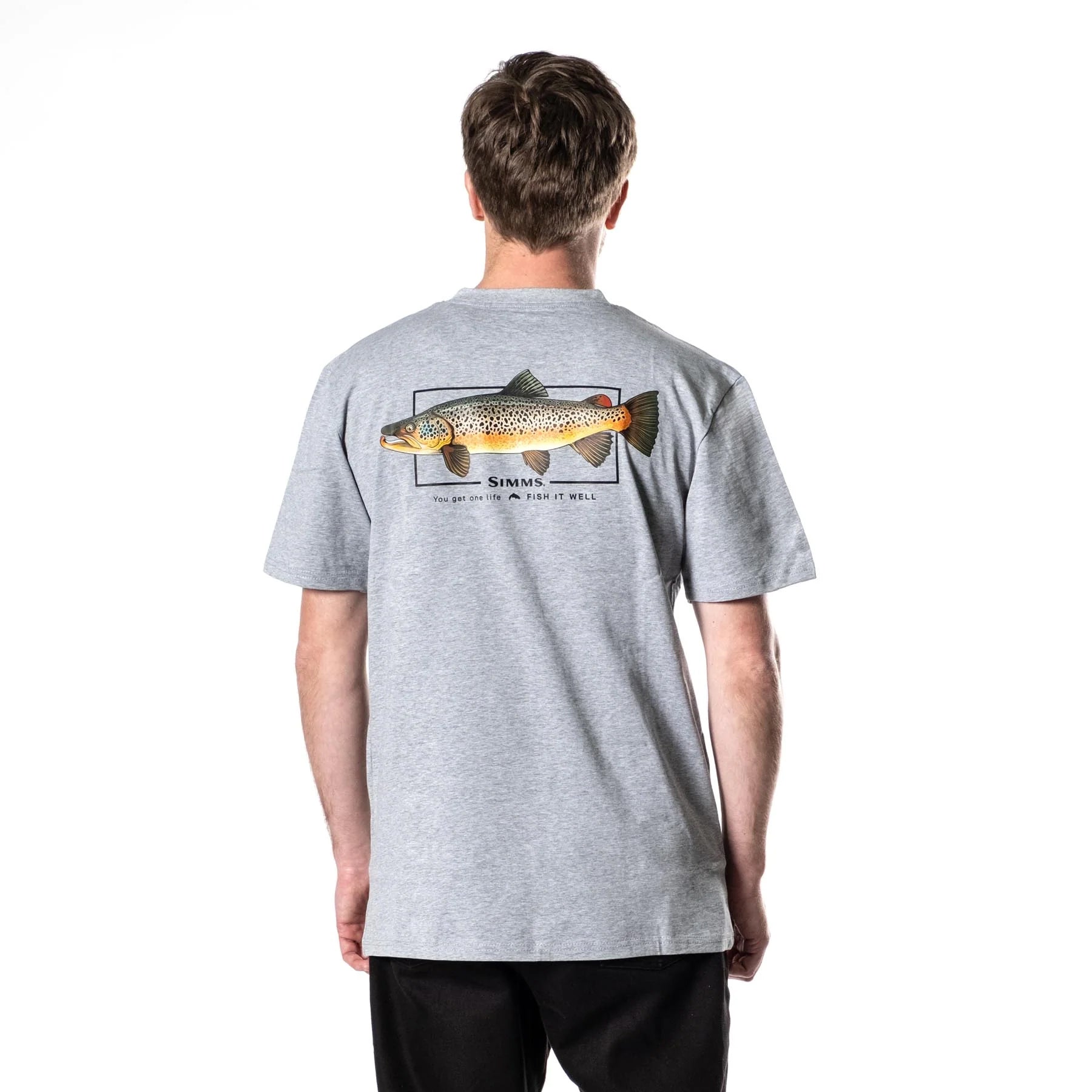 Simms Artist Tee 2024 - Brown Trout Fish It Well Back