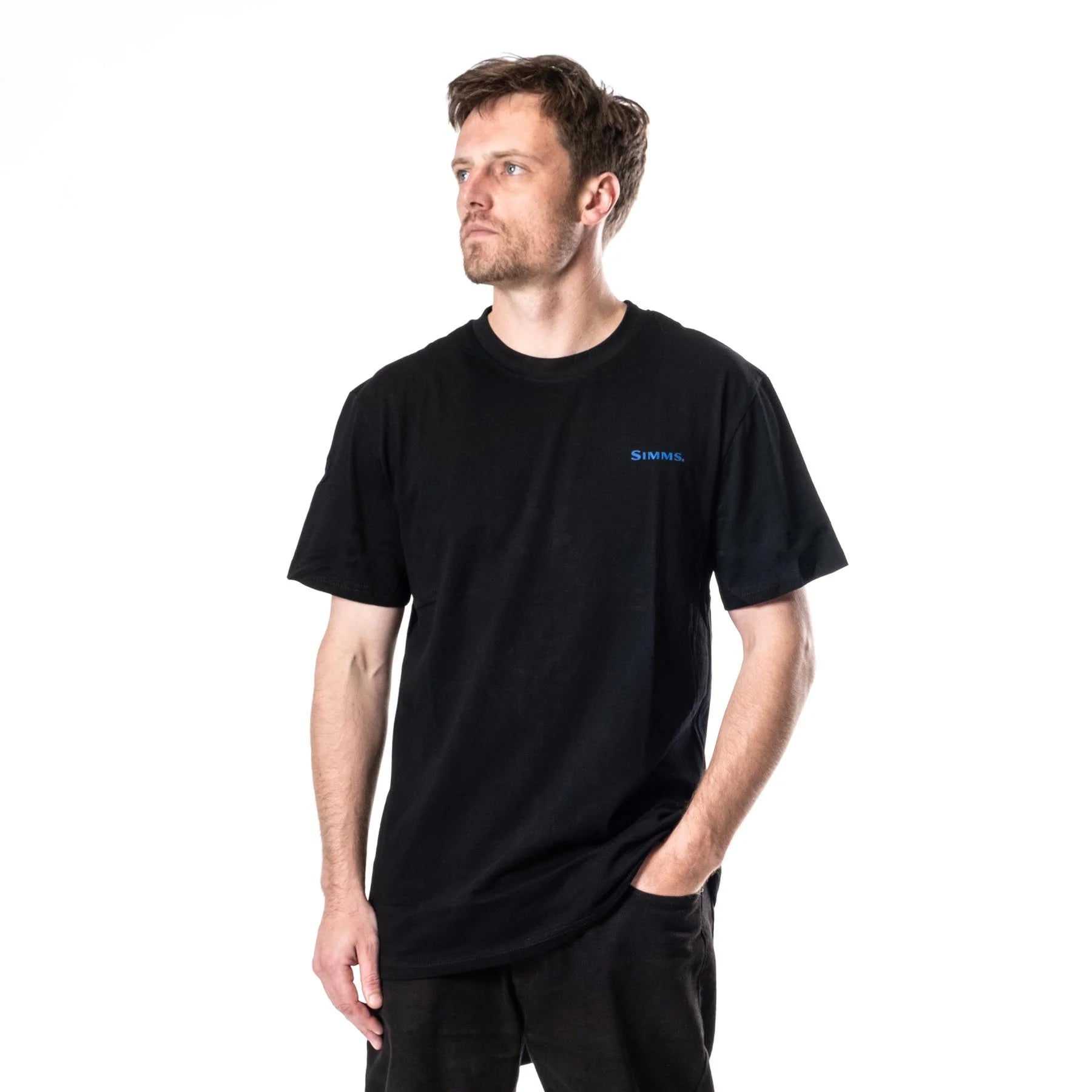 Simms Artist Tee 2024 - Blue Marlin Fish It Well Front