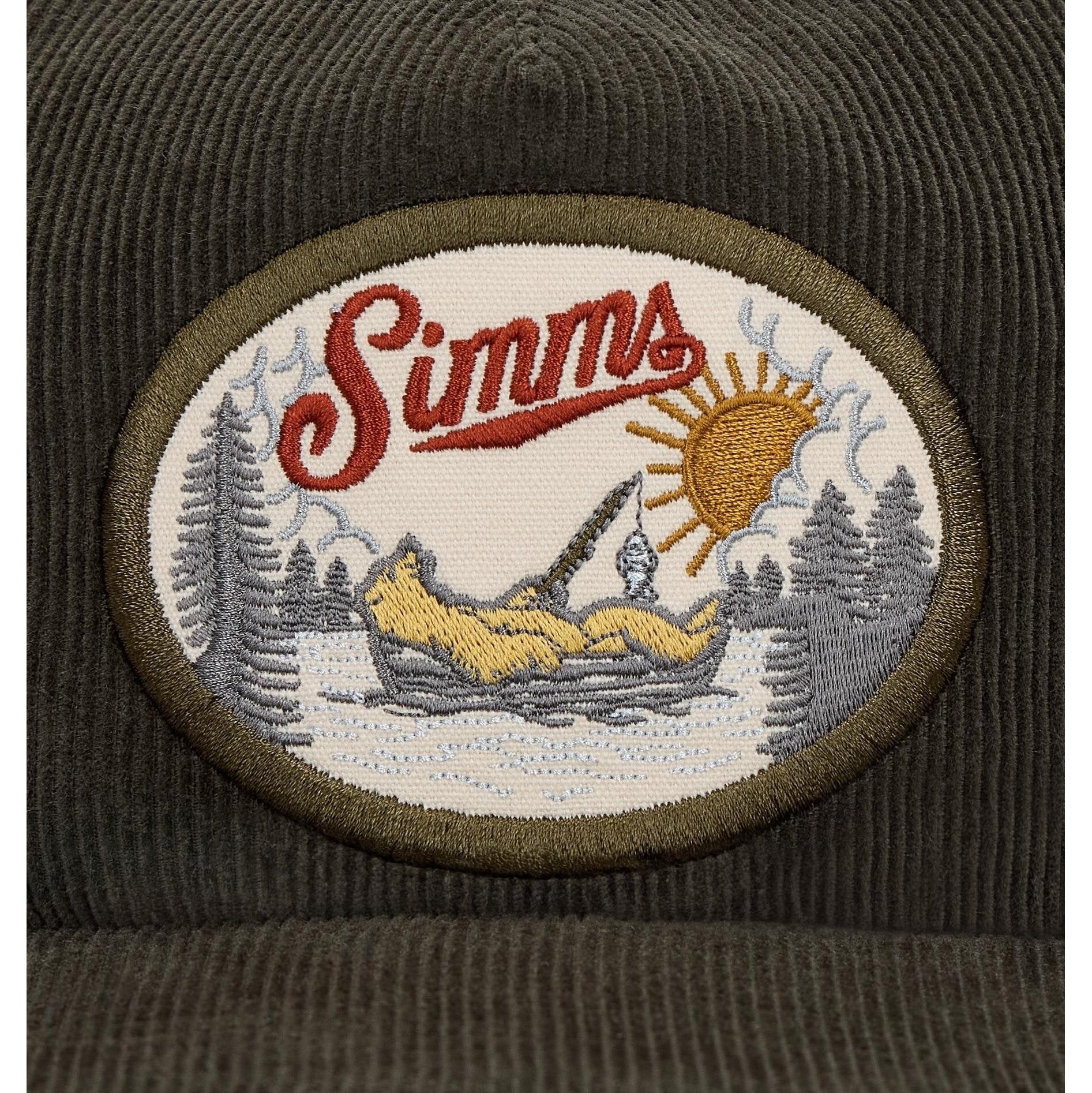 Simms Double Haul Corduroy Cap Logo