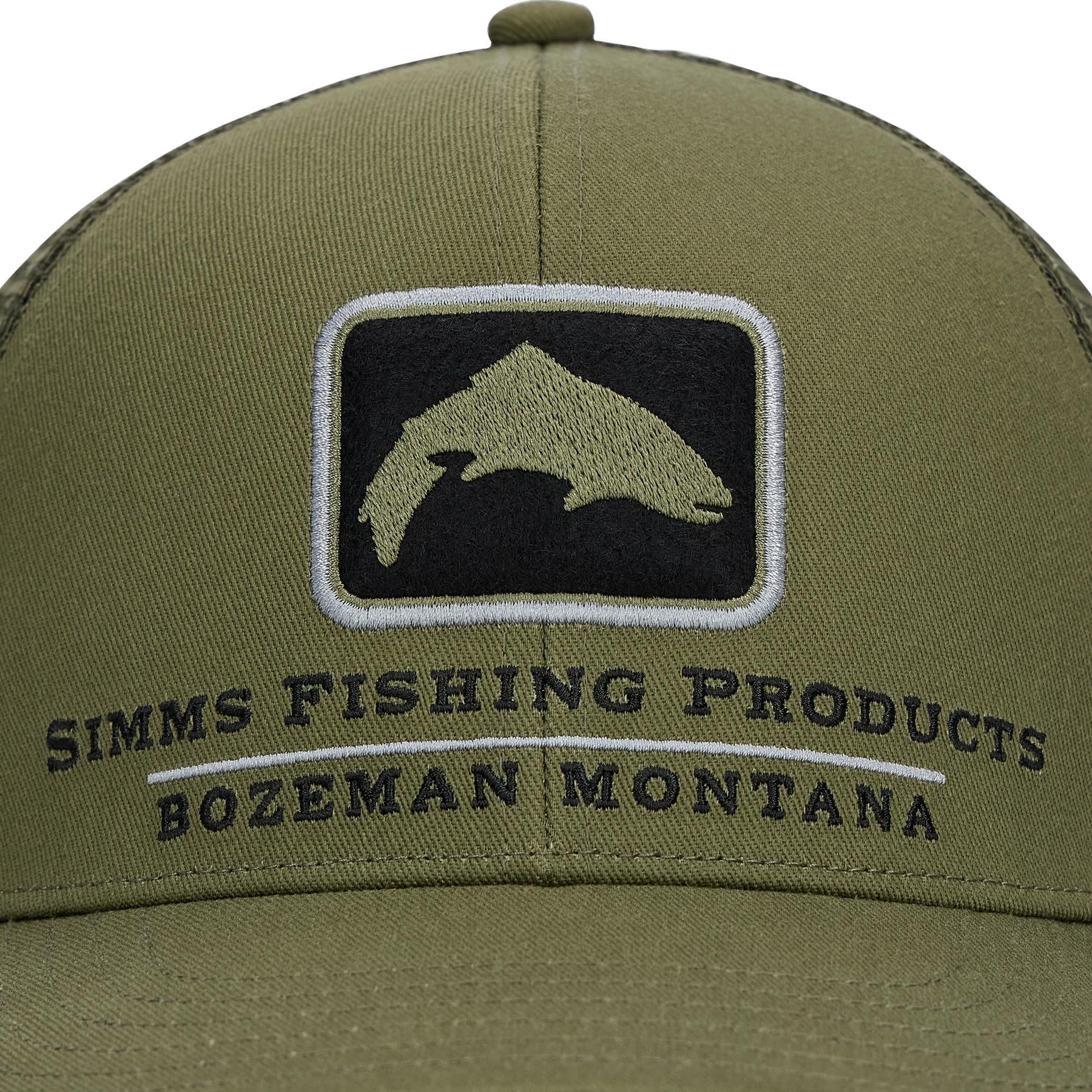 Simms Double Haul Icon Trucker Loden_Logo