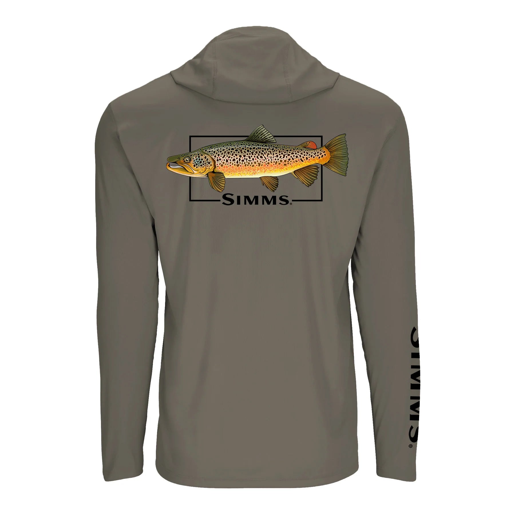 Simms Graphic Solartech Hoody 2024 - Brown Trout Cover