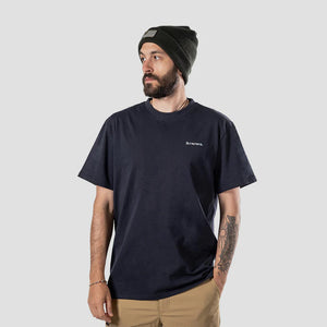 Simms Logo Tee - Navy Front