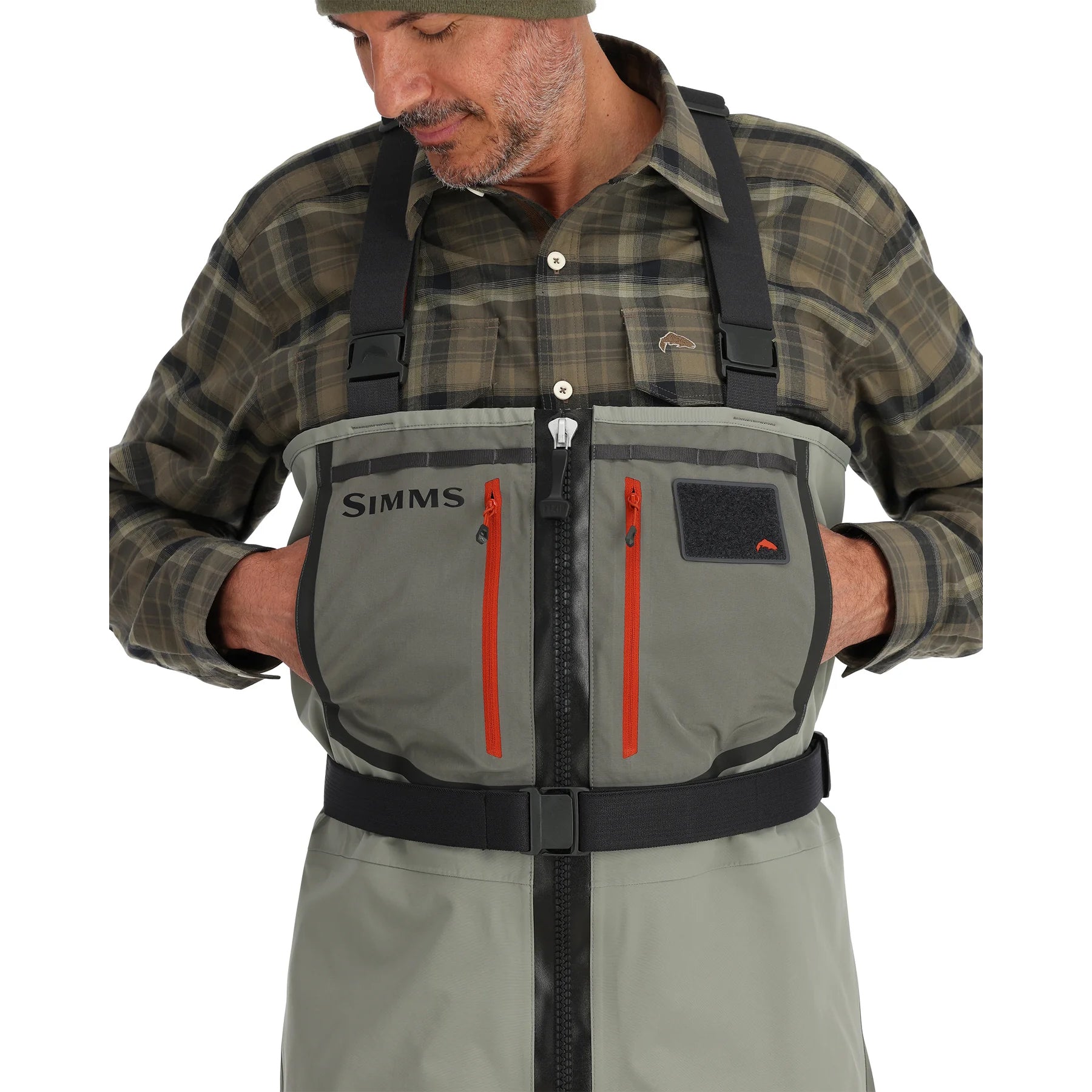 Simms Men's Freestone Z Stockingfoot Waders - Smoke Pockets