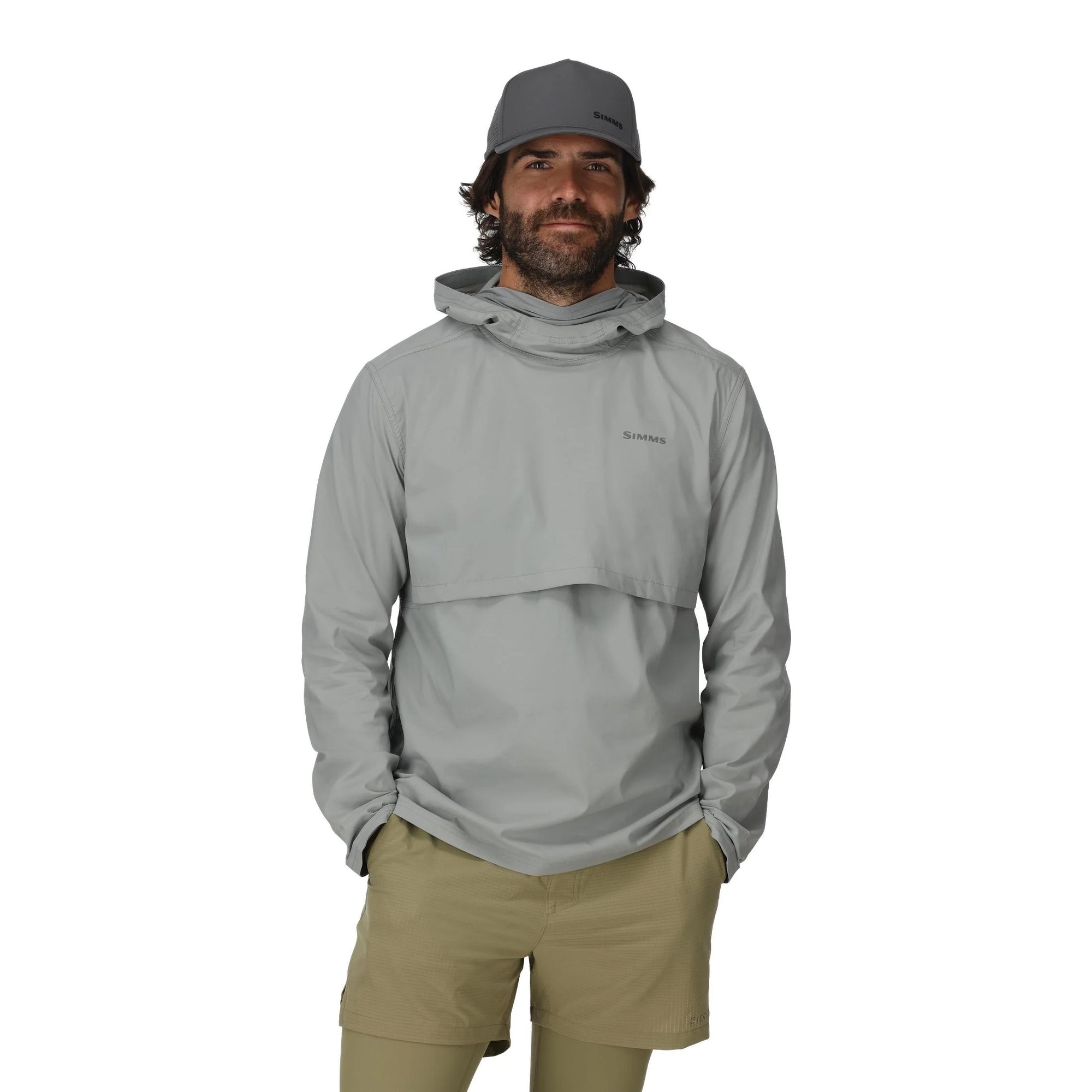 Simms Mens Latitude Hoody - Cinder Front