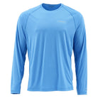 Simms Mens SolarFlex Long Sleeve Crewneck Solids - Pacific Heather