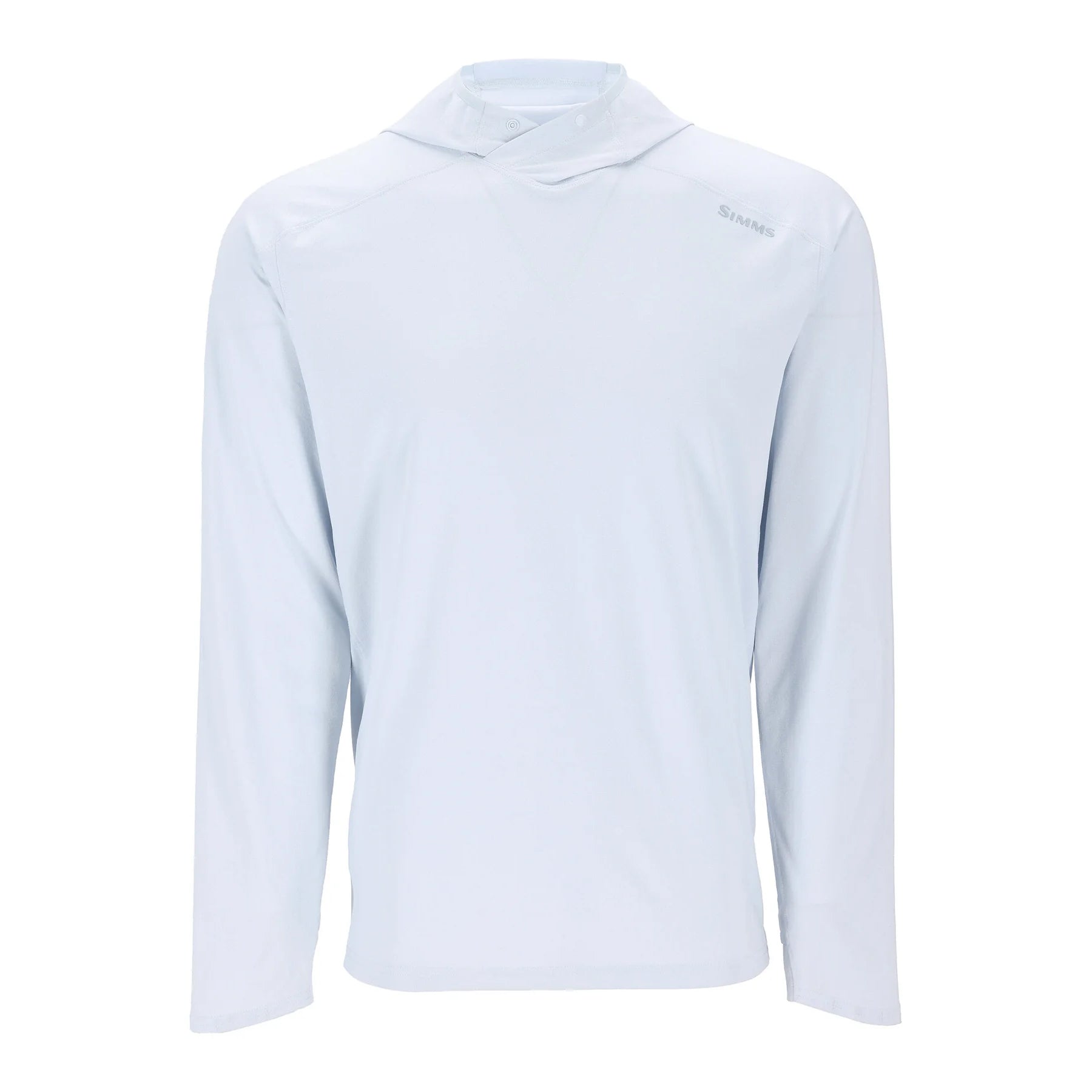 Simms Mens Solarflex Hoody - Bimini Blue Front