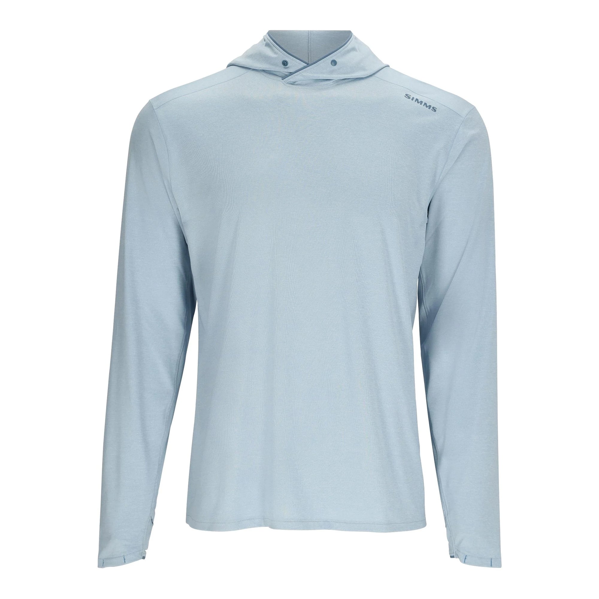 Simms Mens Solarflex Hoody - Steel Blue Heather