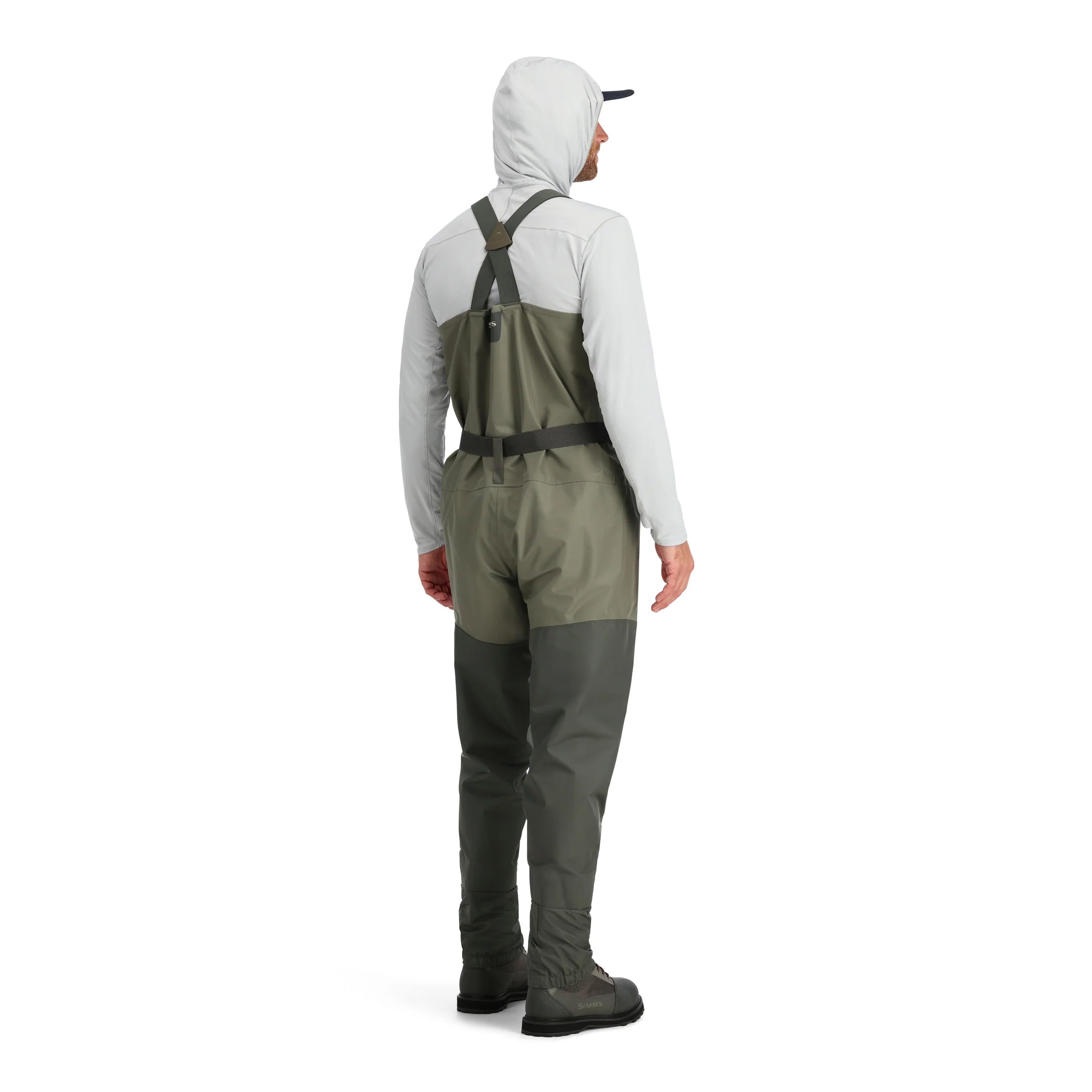 Simms Mens Tributary Stockinfoot Waders - Basalt Back