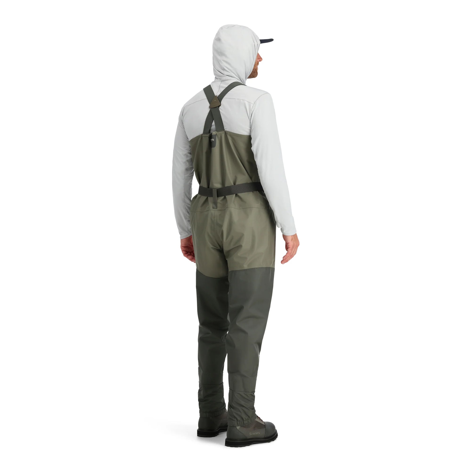 Simms Mens Tributary Stockinfoot Waders - Basalt Back