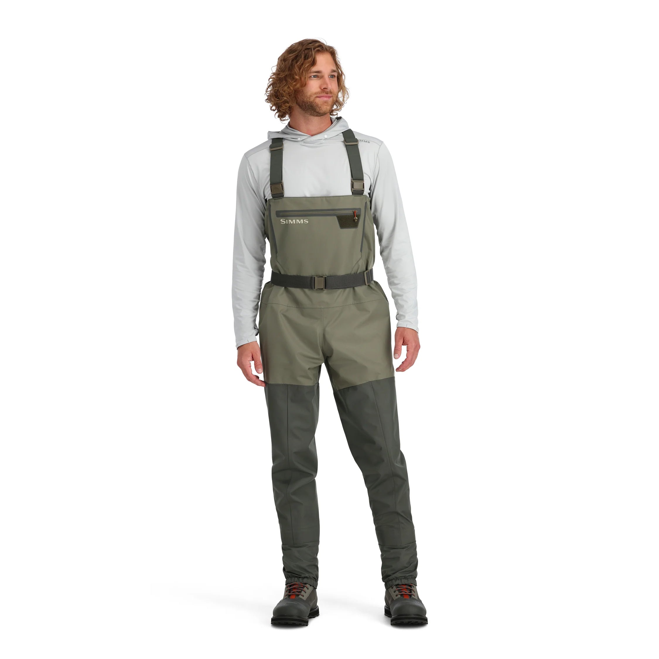 Simms Mens Tributary Stockinfoot Waders - Basalt Front