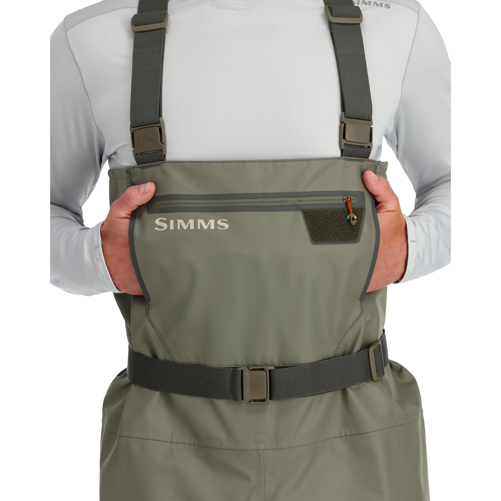Simms Mens Tributary Stockinfoot Waders - Basalt Pockets