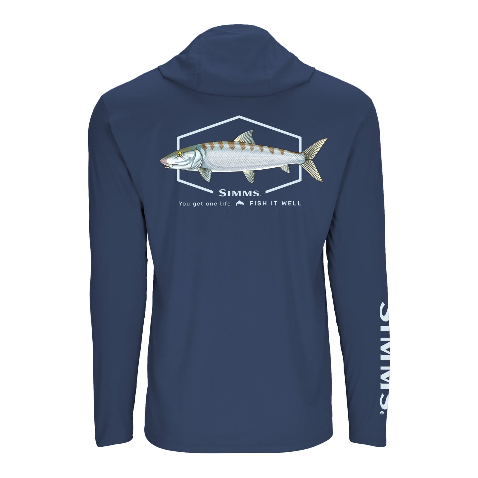 Simms S25 Artist Solartech Hoody - Bonefish Back