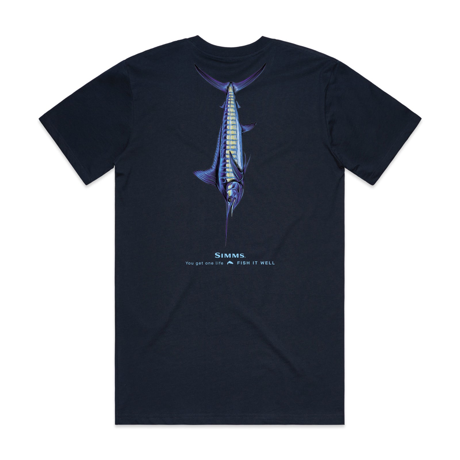Simms S25 Artist Tee - Blue Marlin
