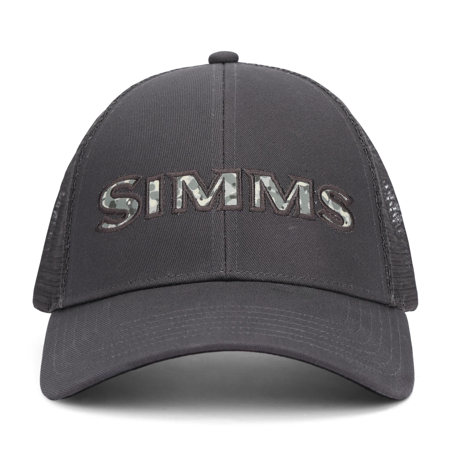 Simms Single Haul Trucker Back Eddy Camo Fill Slate
