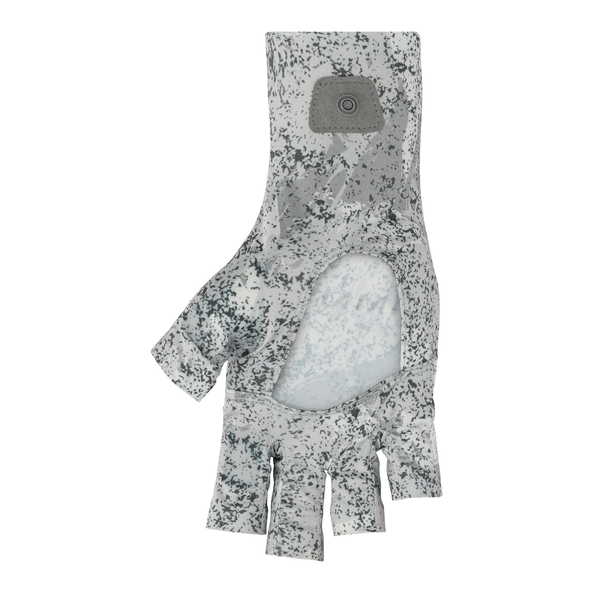 Simms Solarflex Half-Finger Sunglove - Back Eddy White Bottom