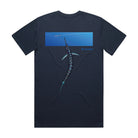 Simms Tee Marlin Birds Eye - Navy Back