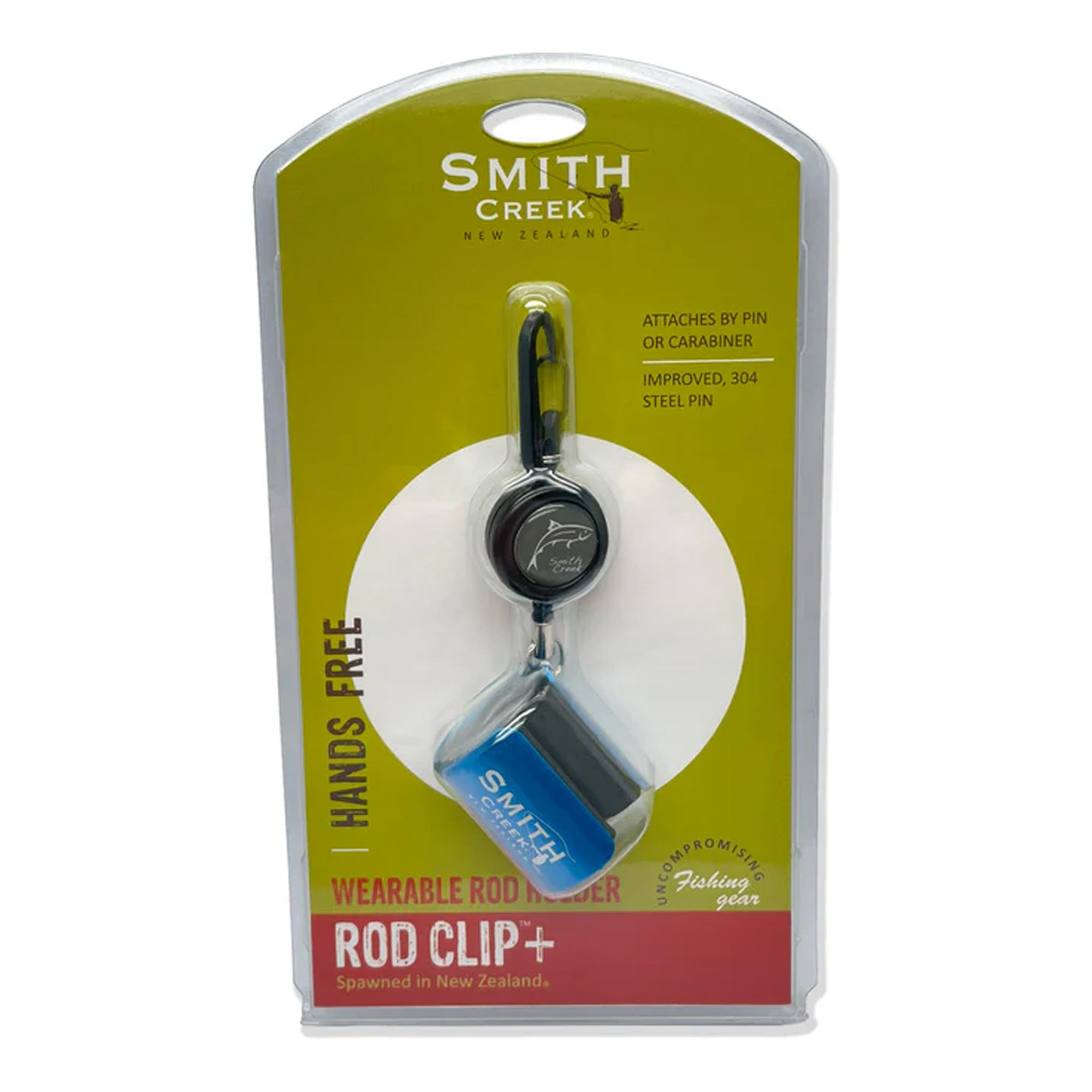 Smith Creek Rod Clip+ With Zinger Blue