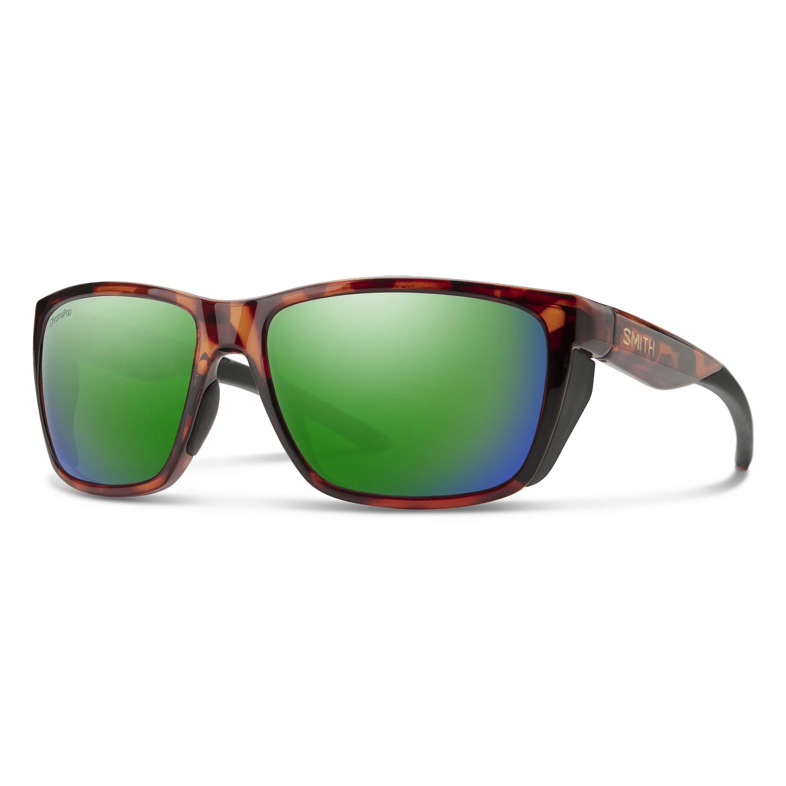 Smith Optics Longfin Tortoise Frame Polarised Glass Green Mirror Lens