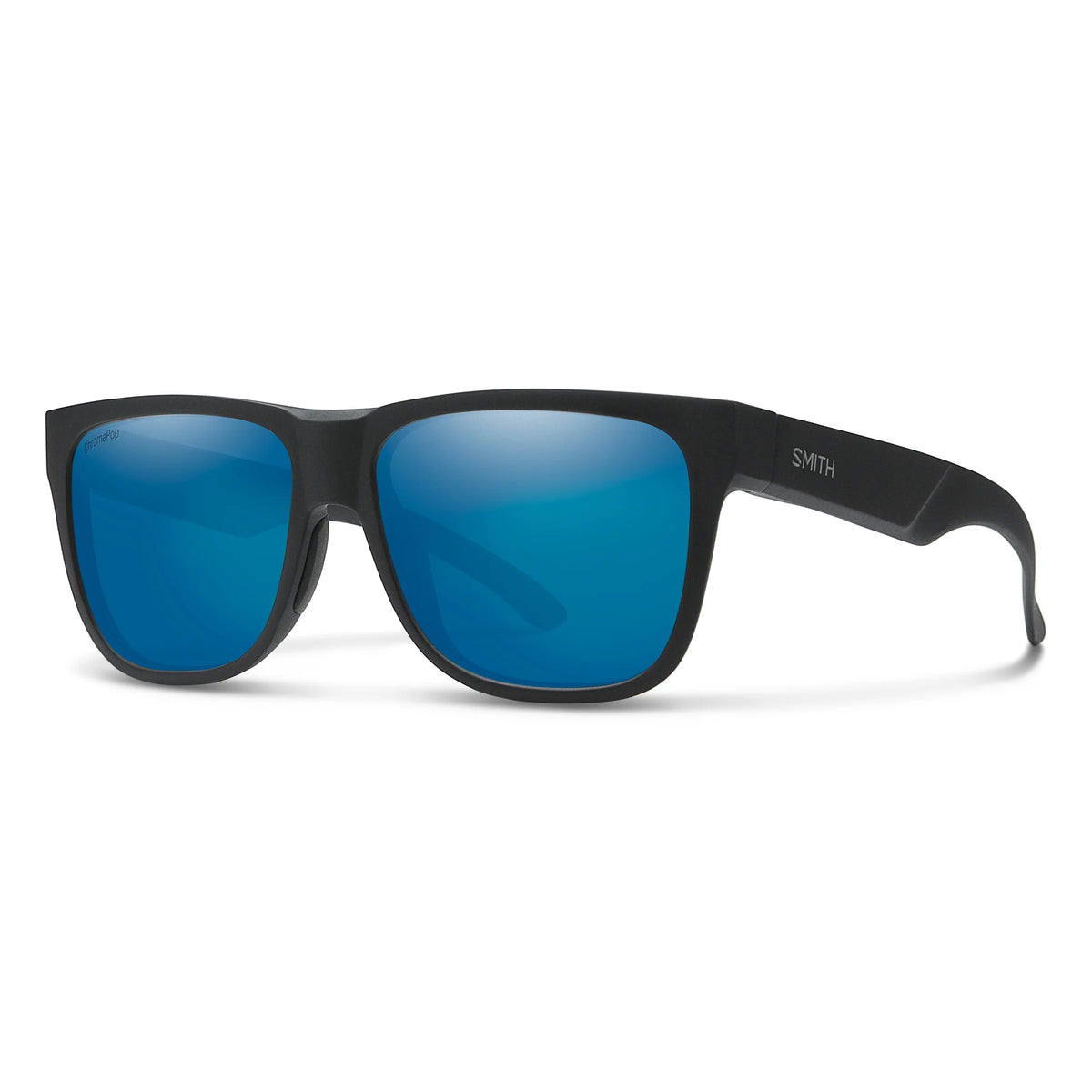 Smith Optics Lowdown 2 Matte Black Frame / ChromaPop Glass Blue Mirror Lens