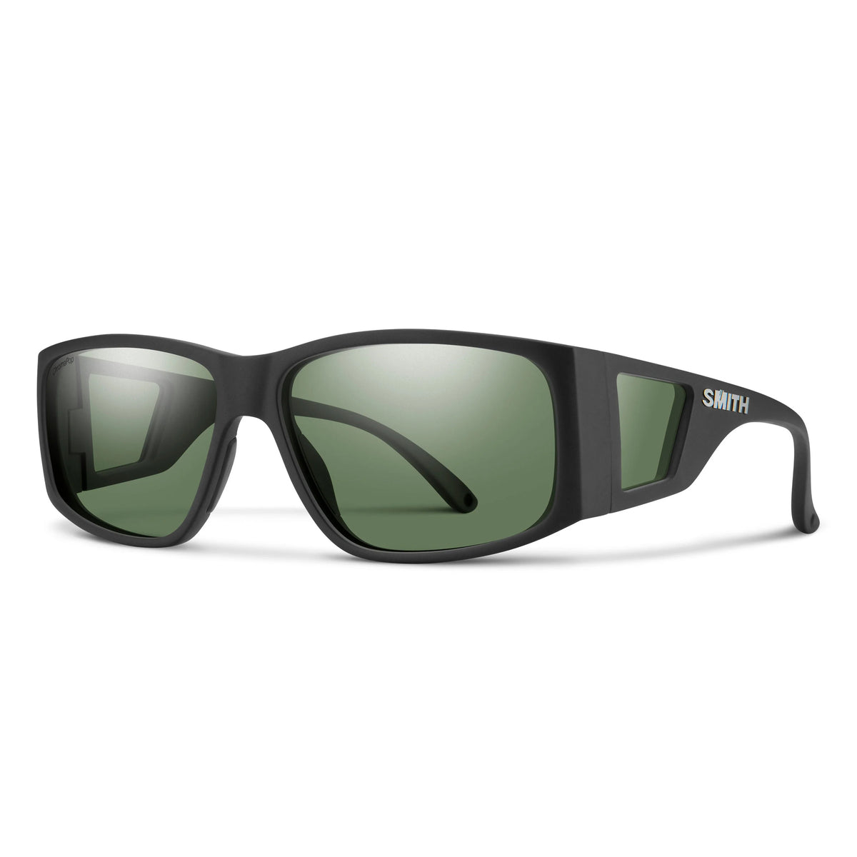 Smith Optics Monroe Peak Matte Black Frame / ChromaPop Grey Green Lens