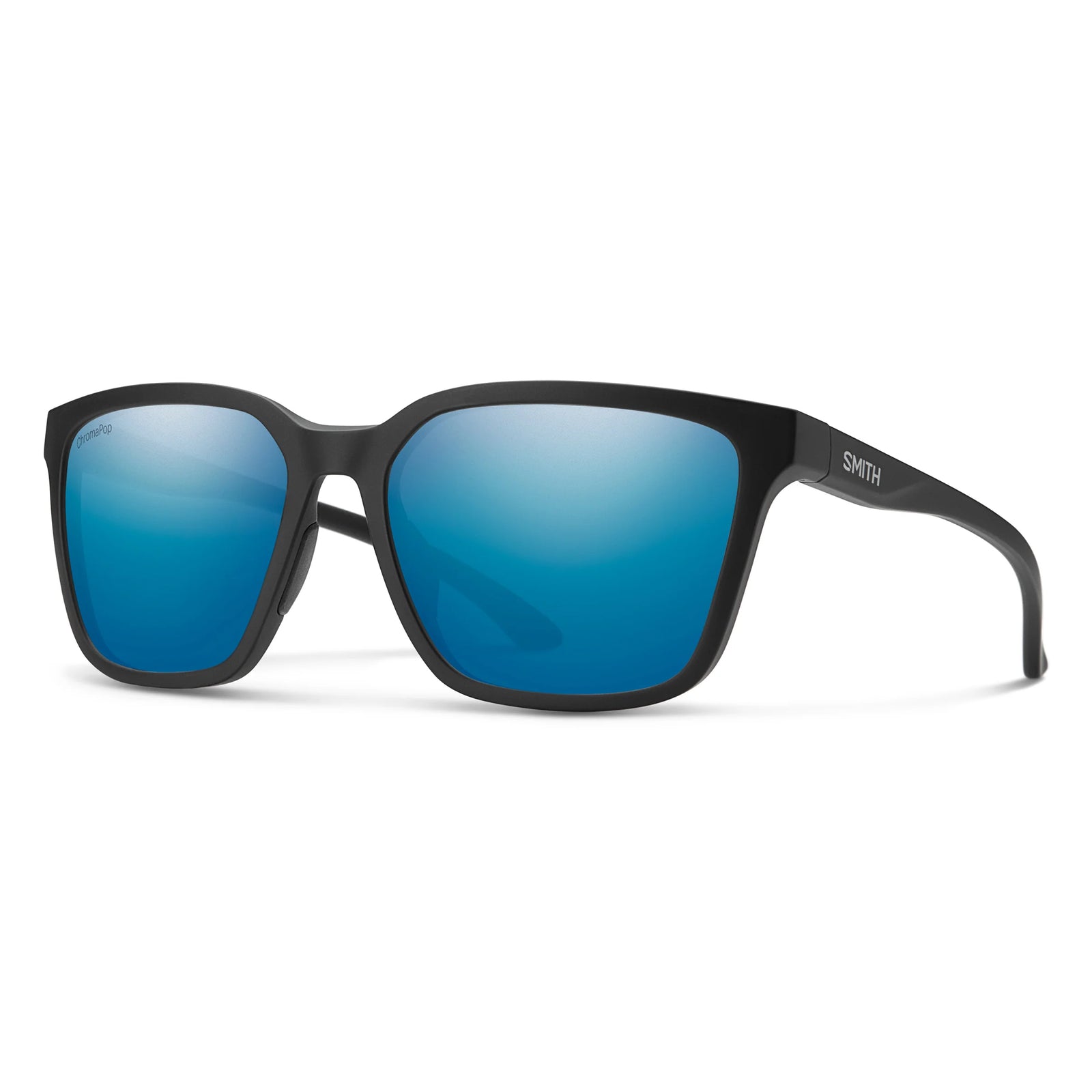Smith Optics Shoutout Matte Black Frame / ChromaPop Glass Blue Mirror Lens