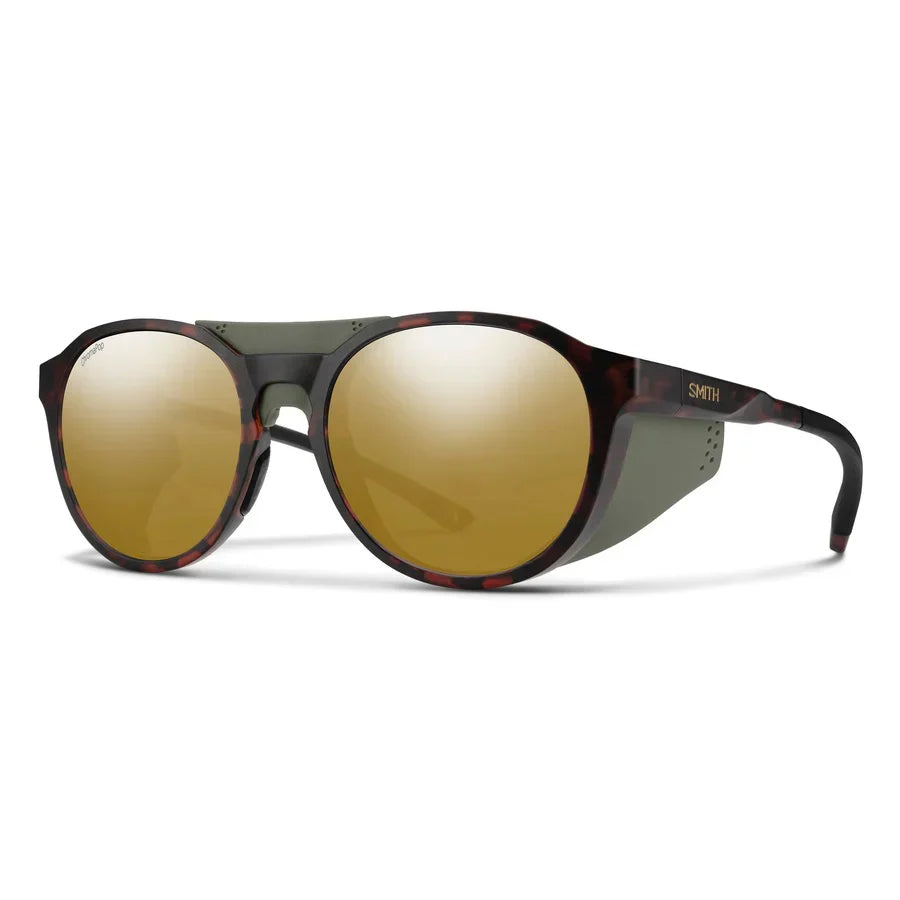 Smith Optics Venture Matte Tortoise Frame Bronze Mirror Polarised Glass Lens