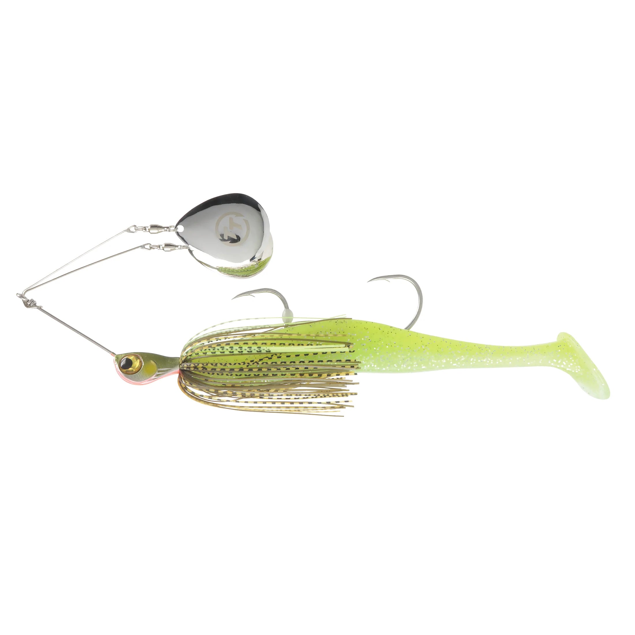TT Tornado+ Mega Twin Spin Rigged Spinnerbait Mossy