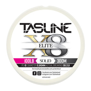 Tasline X8 Solid 300m 100lb