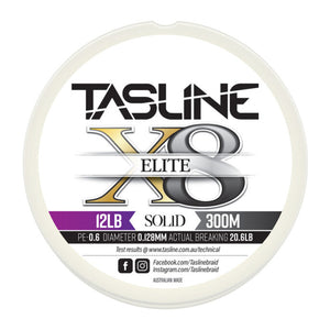 Tasline X8 Solid 300m 12lb